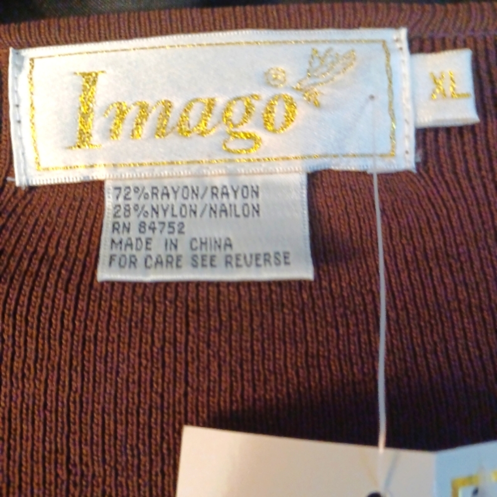 Vintage Imago Two-piece Sweater, Brown/Beige Size: XL - Picture 13 of 16